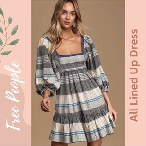 Free People All Lined Up Dress- Brand new no tags